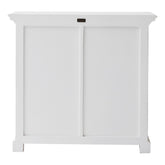 Modern Farmhouse White Medium Accent Cabinet With Baskets